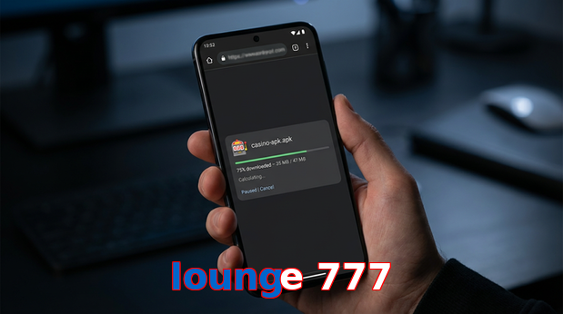 Main screen of Lounge 777 apk page for PK players