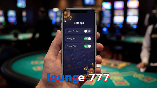 Game list for Lounge 777 app section