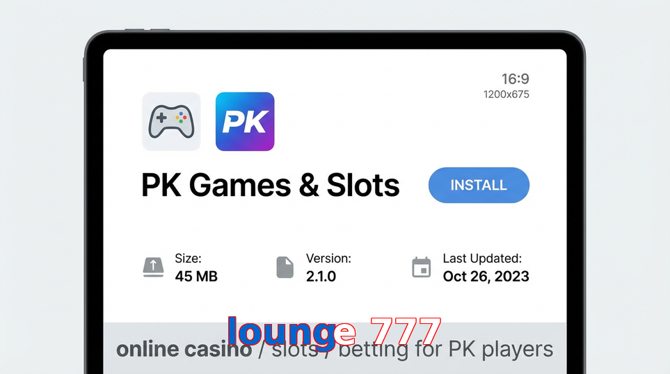 Game list for Lounge 777 gameapk section