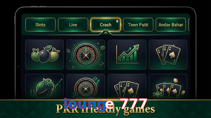 Game list for Lounge 777 games section